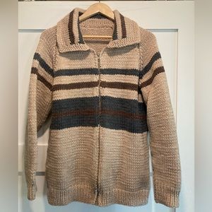 Handmade Knit Cardigan Sweater